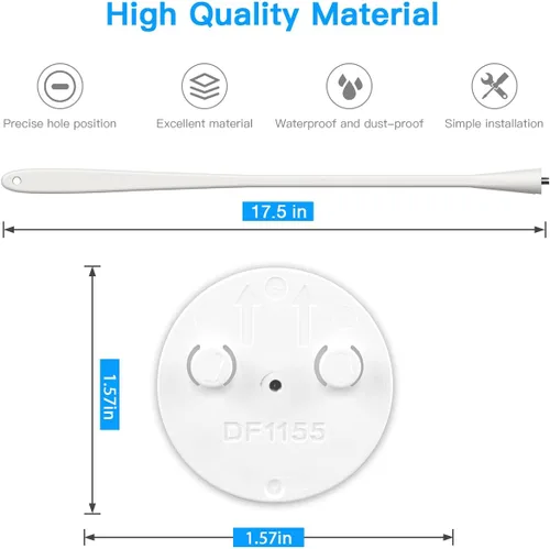 Miniatura 5 de HOLACA Soporte giratorio flexible para Owlet Cam 2 y Owlet Cam Baby Monitor Soporte de cámara con agujero roscado de 1/4 y montaje ajustable de 360