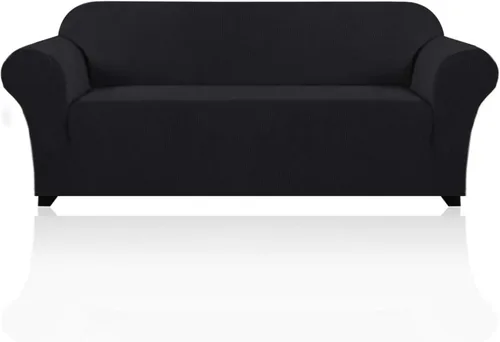 Miniatura 100 de PrinceDeco Funda elástica para sofá de 3 cojines, protector de muebles con parte inferior elástica antideslizante, apta para perros