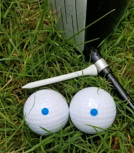 Miniatura 5 de J&M Gender Reveal Pelota de golf para baby showers y fiestas de revelación. Polvo Holi totalmente natural. Paquete de 2.