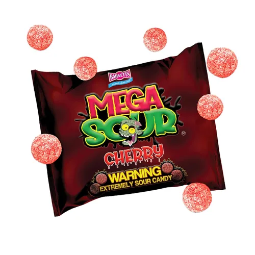 Miniatura 27 de Barnetts - Mega Sour Candy Apple 3.67 oz - Bolsas dulces de moda - Dulces tradicionalmente hechos a mano - Revestimiento agrio dura 20 segundos
