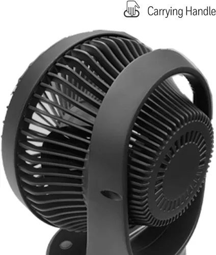 Miniatura 7 de Honeywell QuietSet 5 Ventilador de mesa oscilante, negro, ventilador personal y pequeño con funcionamiento silencioso y 5 niveles de potencia