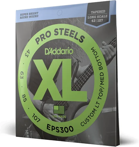 Miniatura 19 de D'Addario XL ProSteels - Cuerdas para bajo - EPS170-6SL - 6 cuerdas - Escala súper larga - Luz regular, 32-130