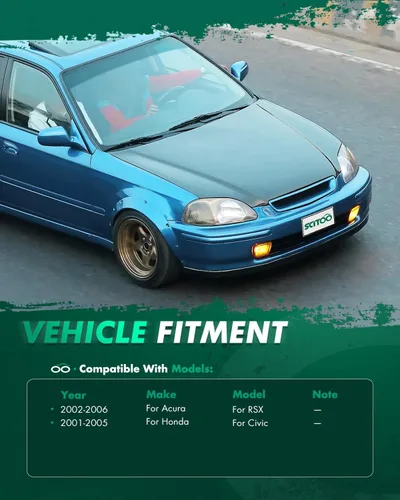 Miniatura 2 de SCITOO Kit de suspensión ajustable superior trasera para 2002-2006 para Acura RSX, 2001-2005 para Honda Civic