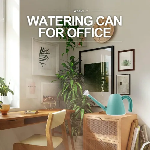 Miniatura 7 de WhaleLife Regadera interior para plantas de bonsái de casa (2.0L, azul)