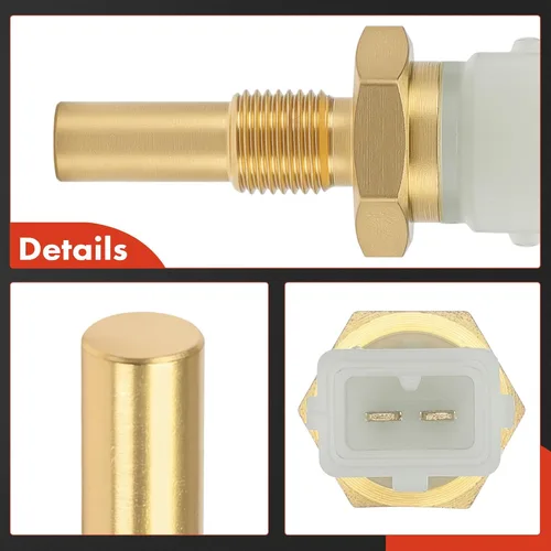Miniatura 6 de A-Premium Sensor de temperatura del refrigerante del motor [2 pines] compatible con Volkswagen Jetta, Passat, Golf, Fox, Quantum, Scirocco y Audi