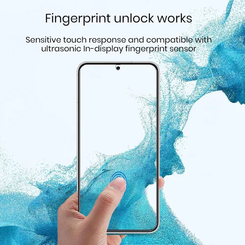 Miniatura 3 de Protector de pantalla de privacidad para Galaxy S22, película suave, paquete de 2 y protector de lente de cámara de vidrio templado, 1 paquete