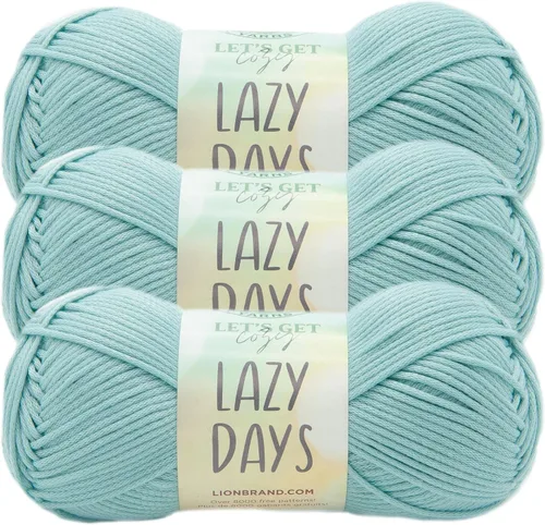 Miniatura 22 de Lion Brand Lazy Days - Ovillo de lana para principiantes, para tejer, ganchillo y manualidades, color Bluebell, 1 unidad