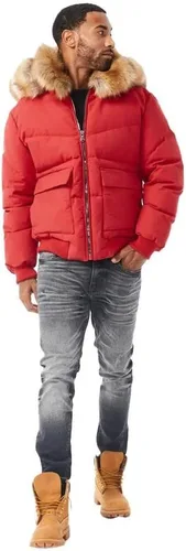 Miniatura 9 de Jordan Craig Hombre Hollis Bomber Chaqueta (Rojo)