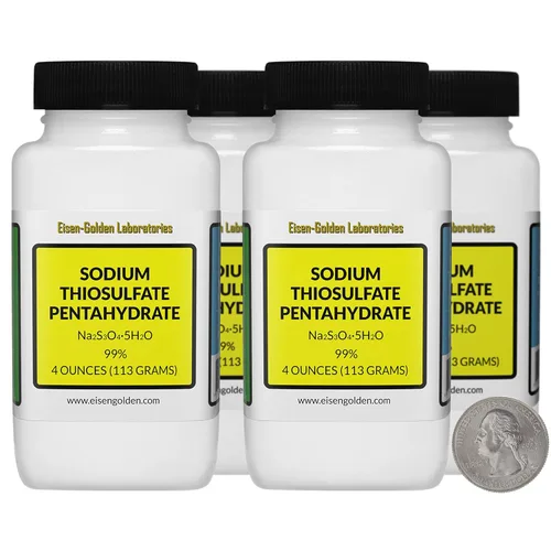 Tiosulfato de sodio pentahidrato [Na2S3O3.5H2O] 99% polvo grado AR 1 Lb en 4 botellas