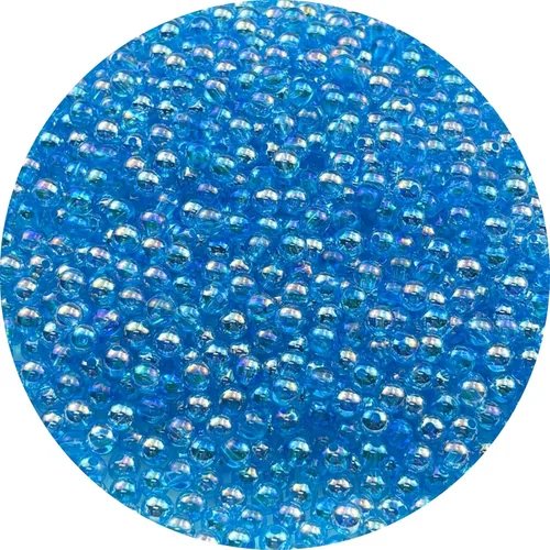 Miniatura 40 de 2000 cuentas redondas acrílicas de 0.157 pulgadas (0.157 in), cuentas espaciadoras de colores AB con agujero para bricolaje, pulseras, collares