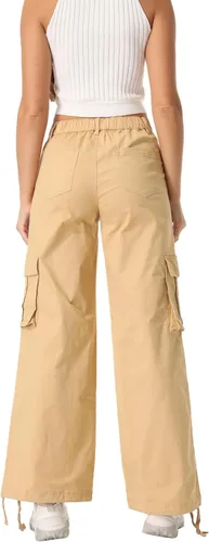 Miniatura 8 de Pantalones cargo para mujer, de secado rápido, informales, militares, militares, camuflaje, combate, trabajo, pantalones casuales con bolsillos