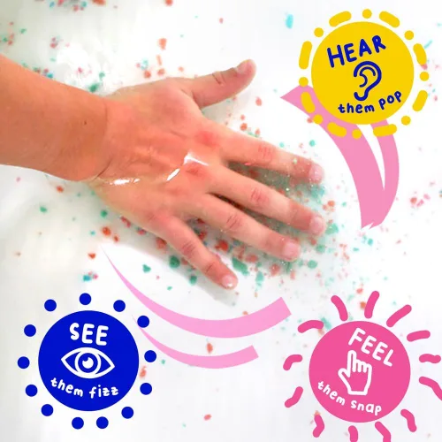 Miniatura 7 de Mr. Bubble Magic Bath Crackles, divertido de añadir al baño de burbujas para hacer que la hora del baño sea emocionante para los niños