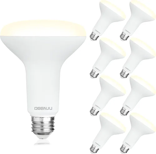 Miniatura 12 de DEGNJU Bombilla LED BR30, Luces de Inundación Regulables para Interiores CRI80 7W Equivalente a 65W 2700K Blanco Suave 650 Lúmenes, 15000 Horas