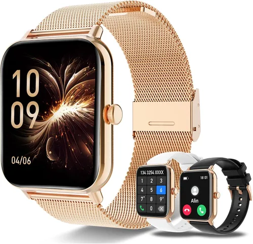 Miniatura 11 de Reloj inteligente para mujeres y hombres (respuesta/hacer llamadas) 1.85 pulgadas HD Fitness Tracker Smartwatch para Android iPhone con seguimiento