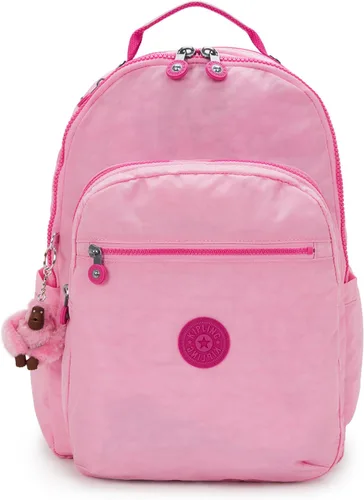Miniatura 13 de Kipling Seoul - Mochila grande metálica para portátil de 15 pulgadas, Agua (Aqua Flowers)