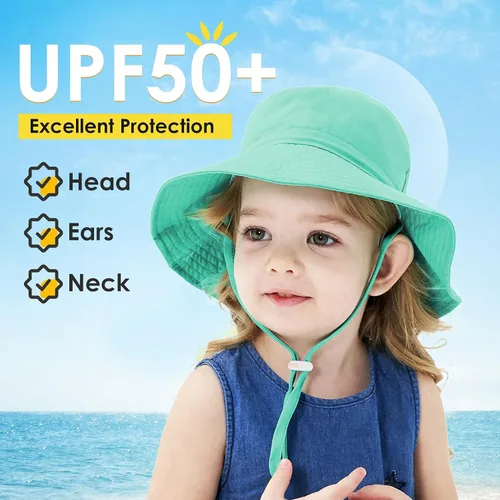 Miniatura 2 de Zando Toddler Sun Hat for Baby Sun Hats UPF 50+ Adjustable Baby Sun Protection Bucket Hat Toddler Bucket Hats for Boys Girls