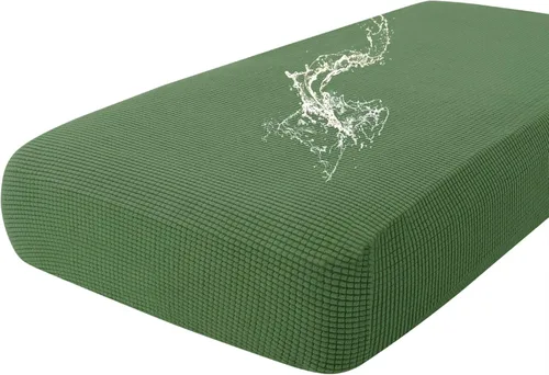 Miniatura 90 de hyha Fundas impermeables para cojines de sofá para mascotas, funda antideslizante para asiento de sofá para perros lavable, tela de jacquard Gris
