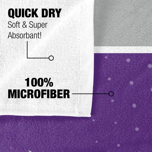 Miniatura 4 de LOGOVISION Manta Abilene Christian University, 30x60 Logo Dots CottonFront/PolyBackBeachTowel