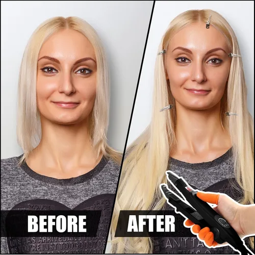 Miniatura 5 de Plancha para Extensiones de Cabello de Queratina Fusion - Herramienta de Calor, Conector Térmico con Protector de Pegamento Fusion, Plantilla, Pinza