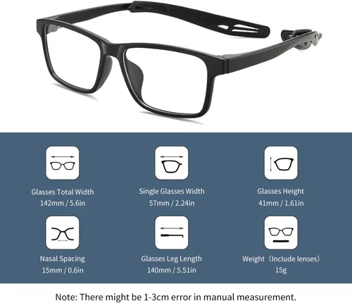 Miniatura 2 de SooGree Gafas de racquetball, gafas deportivas, gafas de seguridad para pickleball baloncesto fútbol gafas anti absorción de golpes