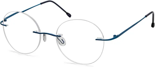 Miniatura 12 de Eyekepper Paquete de 3 lentes de lectura redondos de metal sin montura para mujeres y hombres, lectores circulares sin marco (azul/rojo/púrpura) +