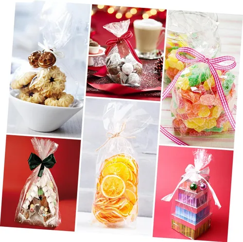 Miniatura 3 de Cabilock Bolsas de celofán transparente de celofán para cestas de regalo, 2 unidades de rollo de envoltura de grosor de 17 pulgadas x 100 pies