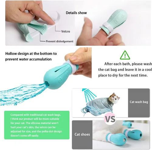 Miniatura 2 de Botas ajustables de silicona a prueba de arañazos para baño y aseo