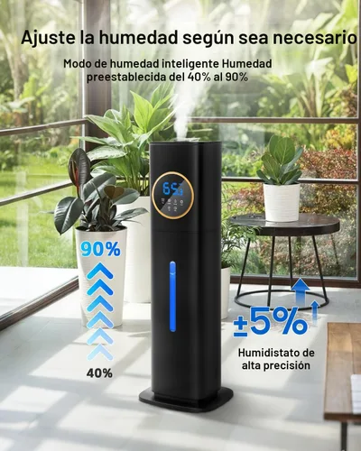 Miniatura 5 de Humidificador para Habitación Grande Dormitorio con Luz Nocturna, 2.1Gal (8L) Humidificadores para el Hogar con Difusor de Aceite Esencial, Negro