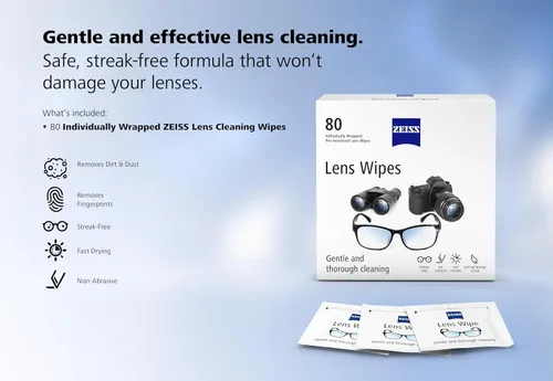 Miniatura 8 de ZEISS - Toallitas de limpieza prehumedecidas para lentes, 80