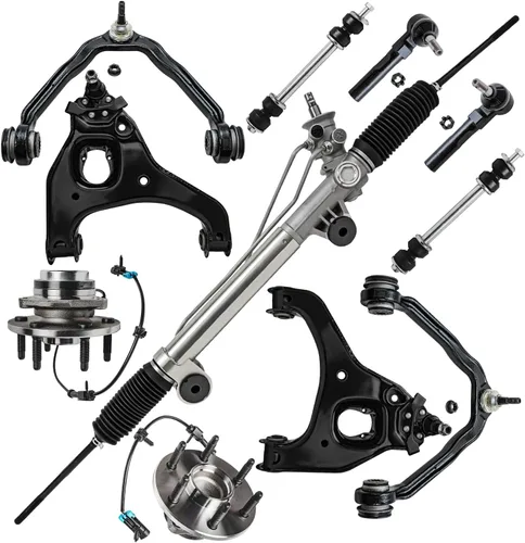 Miniatura 36 de Detroit Axle - Kit de extremo delantero RWD para Chrysler 300 Dodge Challenger Charger Upper Lower Control Arms rótulas de rodamiento de rueda Bujes