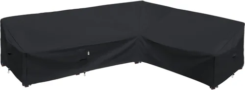 Miniatura 49 de Funda de Sofá Seccional de Servicio Pesado para Exteriores, Fundas Impermeables 600D para Sofá Seccional de Patio, Funda para Muebles de Jardín