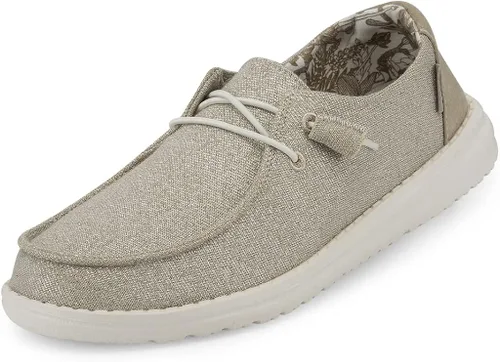 Hey Dude Lily - Mocasines con cordones para mujer, cómodos y ligeros, variedad de colores