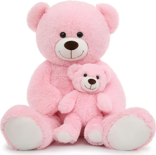 Miniatura 34 de MorisMos Oso de peluche gigante, regalo de oso gigante suave para niñas, novia en San Valentín, Navidad, cumpleaños, 47 pulgadas, azul Azul claro