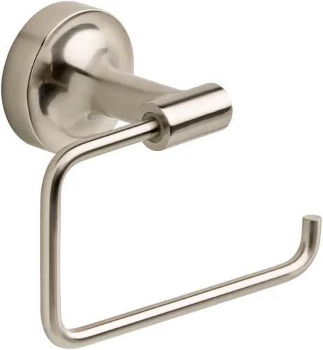 Franklin Brass Voisin (1-Pack) Soporte de papel higiénico de níquel satinado, portarrollos de papel para organización y almacenamiento de baño,