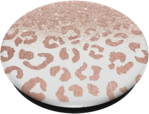 Miniatura 2 de Soporte para teléfonos y tabletas, diseño de leopardo, color oro rosa