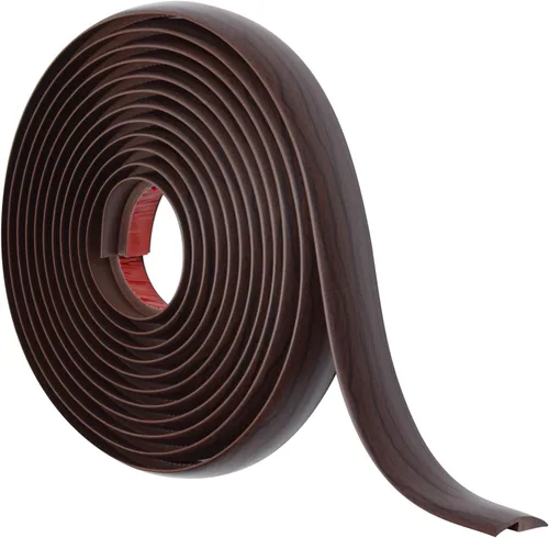 Miniatura 33 de Tira de transición de suelo autoadhesiva para alfombras y pisos, tira de borde de PVC para transición de umbral adecuada para umbral de altura Negro