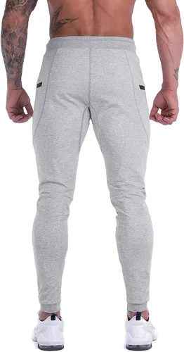 Miniatura 6 de MAIKANONG Pantalones deportivos ajustados para hombre, pantalones de entrenamiento para gimnasio, correr, atletismo, casual