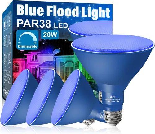 Miniatura 29 de PAR38 Bombillas LED de inundación para exteriores, paquete de 2 unidades, regulables 20 W (equivalente a 200 W) bombillas de inundación de base E26
