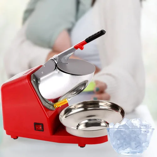 Miniatura 7 de Yahpetes Máquina eléctrica de hielo raspado, 1 pieza, trituradora de hielo eléctrica de doble cuchilla, máquina para hacer conos de nieve, 187