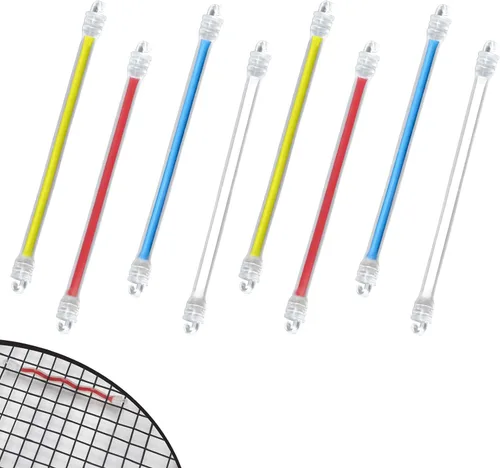 SPORTIC 8 piezas de amortiguador de raqueta de tenis, amortiguador de golpes de raqueta para reducir la vibración, amortiguador de vibración de
