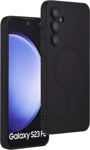 Miniatura 27 de Funda magnética para Samsung Galaxy S22 Ultra, silicona suave, delgada, antiarañazos, con protección de cámara, compatible con MagSafe, color negro