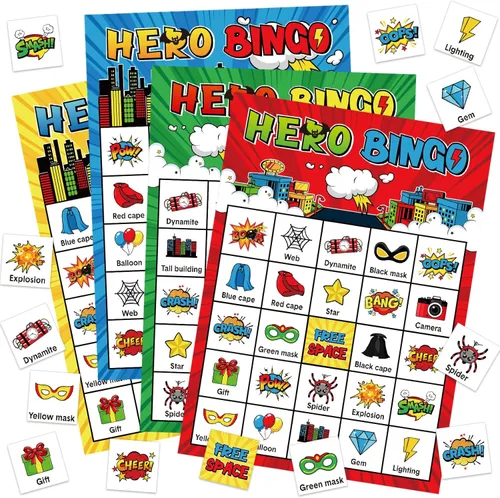 Miniatura 7 de Shappy 35 tarjetas de juego de bingo para acampar con 24 jugadores, juegos de aventura y fiesta, bosque, selva, tarjetas de bingo para actividades