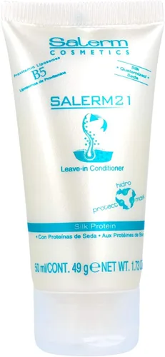 Salerm Acondicionador sin enjuague de proteína de seda 21 B5 con tratamiento hidratante y reparador del cabello, 1.73 onzas