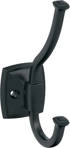 Miniatura 13 de Amerock H37002CZ Kinsale Gancho decorativo de pared de doble punta Gancho de bronce champán para abrigos, sombreros, mochilas, bolsas Ganchos