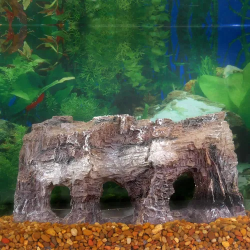 Miniatura 4 de Penn-Plax Grotto Natural Cliff Rock-Scape - Decoración de terrario y acuario para reptiles, anfibios, peces y otros animales pequeños