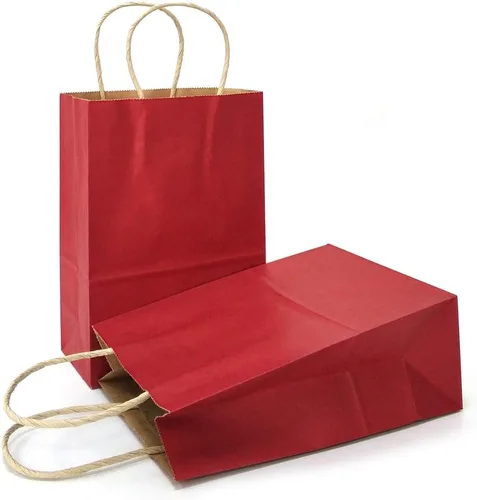 Miniatura 54 de AZOWA Bolsas de regalo de papel kraft negro con asas (negro, 12 piezas, 5 x 3.1 x 8.2 pulgadas)