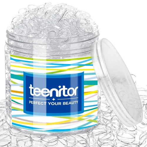 Miniatura 13 de Teenitor 2000 ligas para el pelo de niños pequeños, bandas elásticas de goma para el pelo de bebé, lazos para el pelo multicolor para niñas B