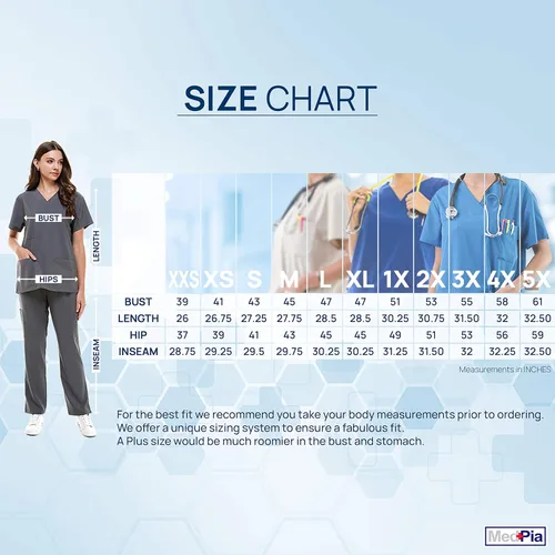 Miniatura 6 de Scrub Sets for Women and Man Medical Nursing Uniform Pants 4-Way Stretch & 8-Pocket