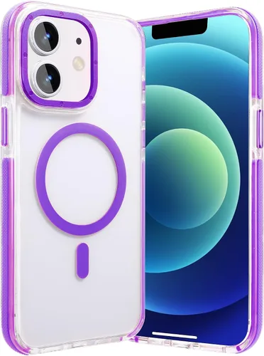 Miniatura 4 de Funda magnética diseñada para iPhone 11 Pro Max, [probada en caídas de grado militar] [compatible con MagSafe] Funda protectora delgada translúcida