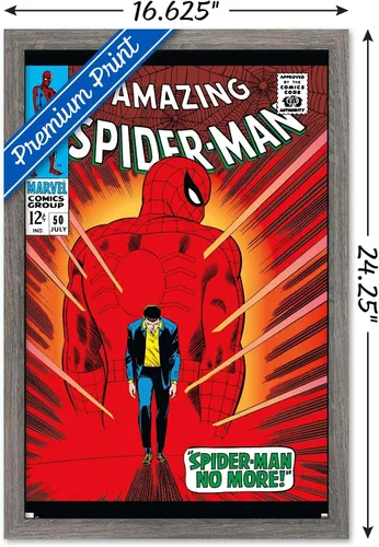 Miniatura 3 de Trends International Marvel Comics Amazing Spider-Man #50 - Póster de pared, 22.4 pulgadas de largo x 14.7 pulgadas, versión enmarcada en madera